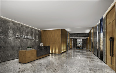 石紋與木紋搭配現(xiàn)代簡(jiǎn)約辦公室設(shè)計(jì)效果